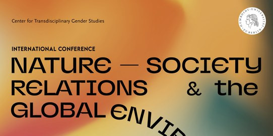Buntes Poster mit dem Titel der Tagung Nature Society Relations